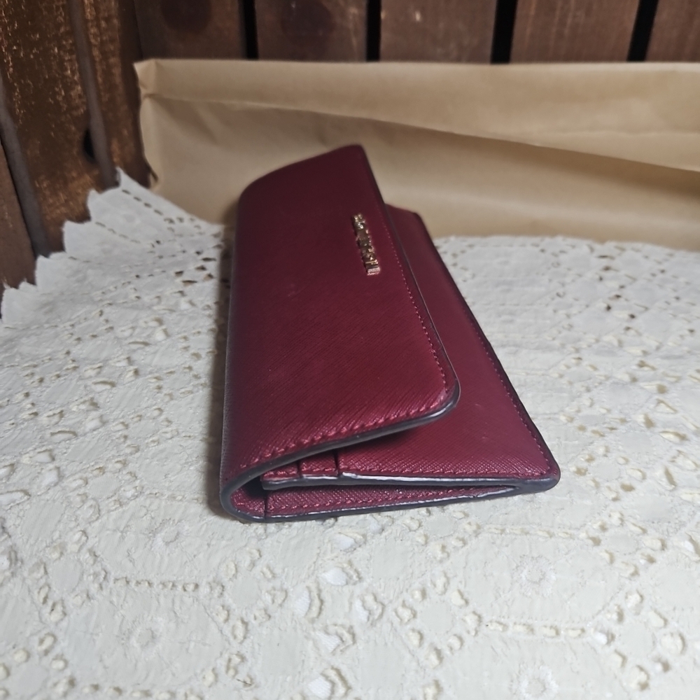 Michael Kors Burgundy Travel Wallet - Picture 6 of 7